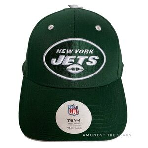 NFL New York Jets Team Apparel Green Snapback Hat Cap